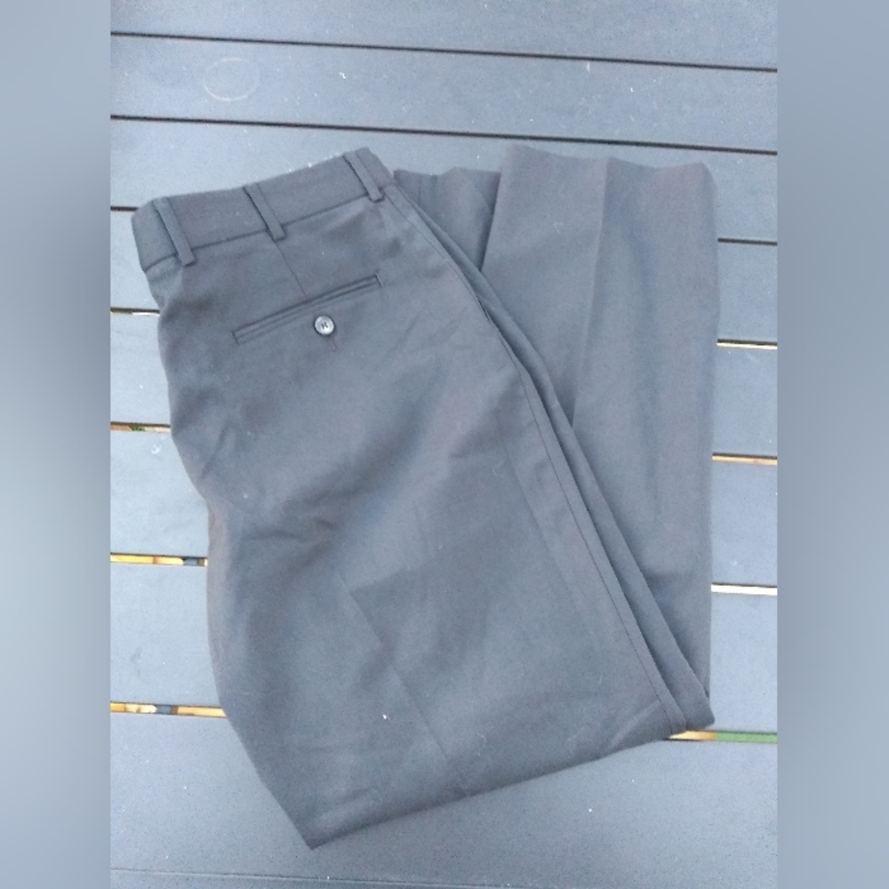 NWT Edwards Redwood & Ross Men's Black Dress Pants, Size 36, 44% Wool - Picture 5 of 8